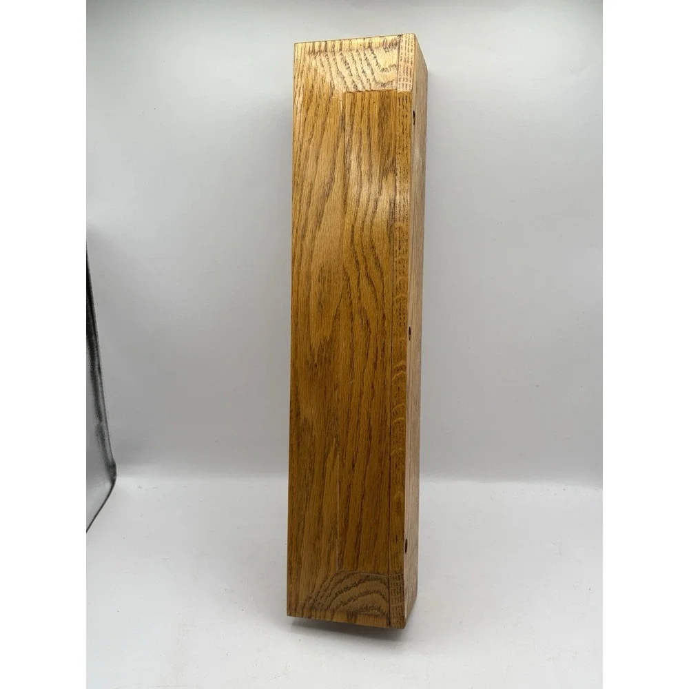 Vintage Spindle Rail Solid Oak Wood Wall Mounted Shelf 16